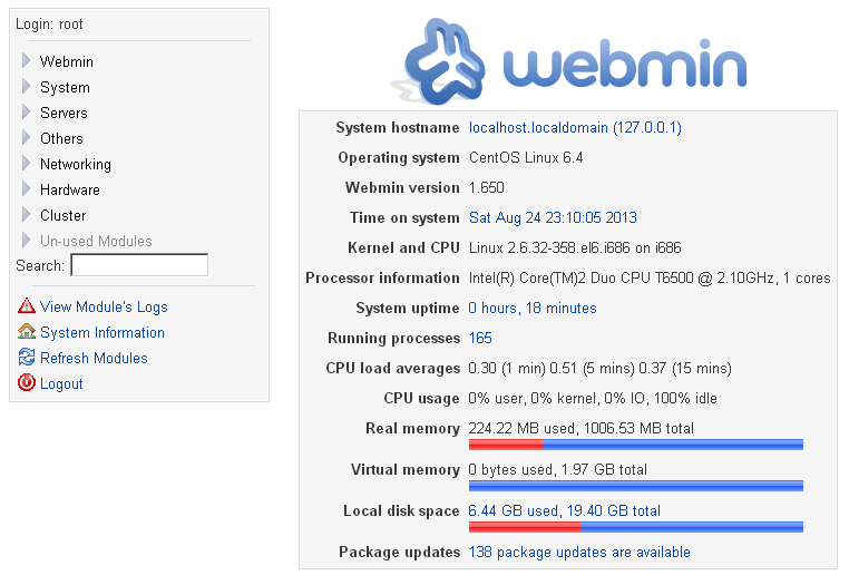 วิธีการติดตั้ง Webmin บน CentOS - รับทำเว็บไซต์ รับเขียนเว็บไซต์