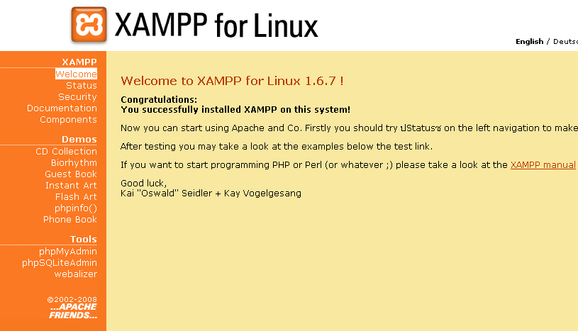 วิธีการติดตั้ง XAMPP บน Linux CentOS - รับทำเว็บไซต์ รับเขียนเว็บไซต์
